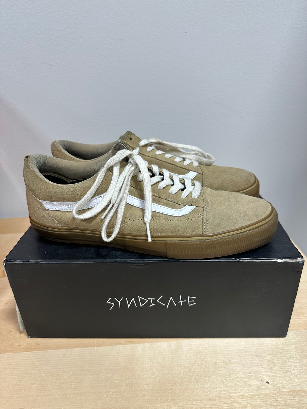 2013 Vans Syndicate x Golf Wang Old Skool Pro "S" Camel/Gum - Men's Size 12 (With OG Box)