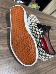 Vans Authentic Supreme Black Checker Logo Sz 10.5 NO BOX
