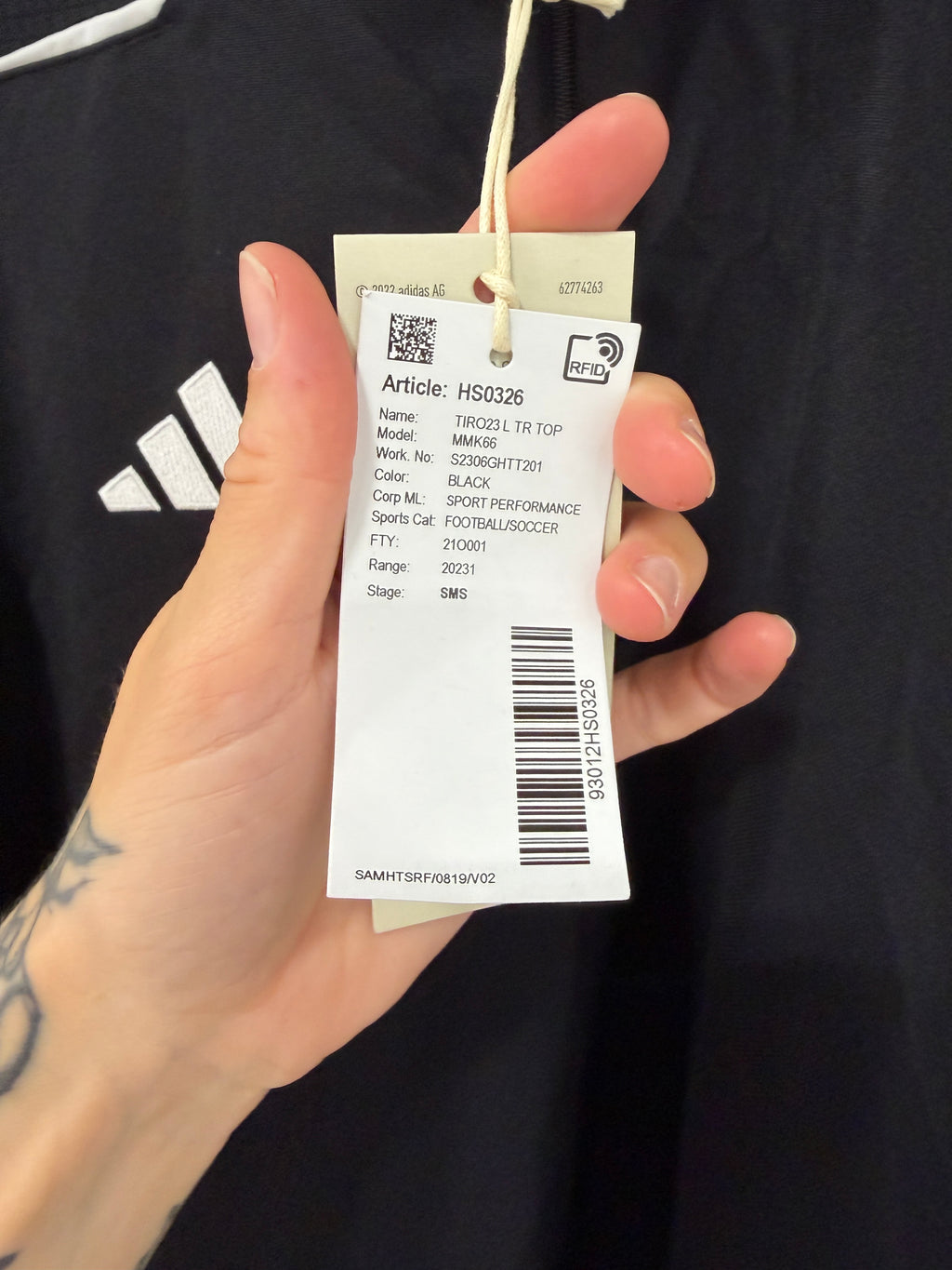 Adidas Tiro 23 Mens Long Sleeve Top Sz Medium