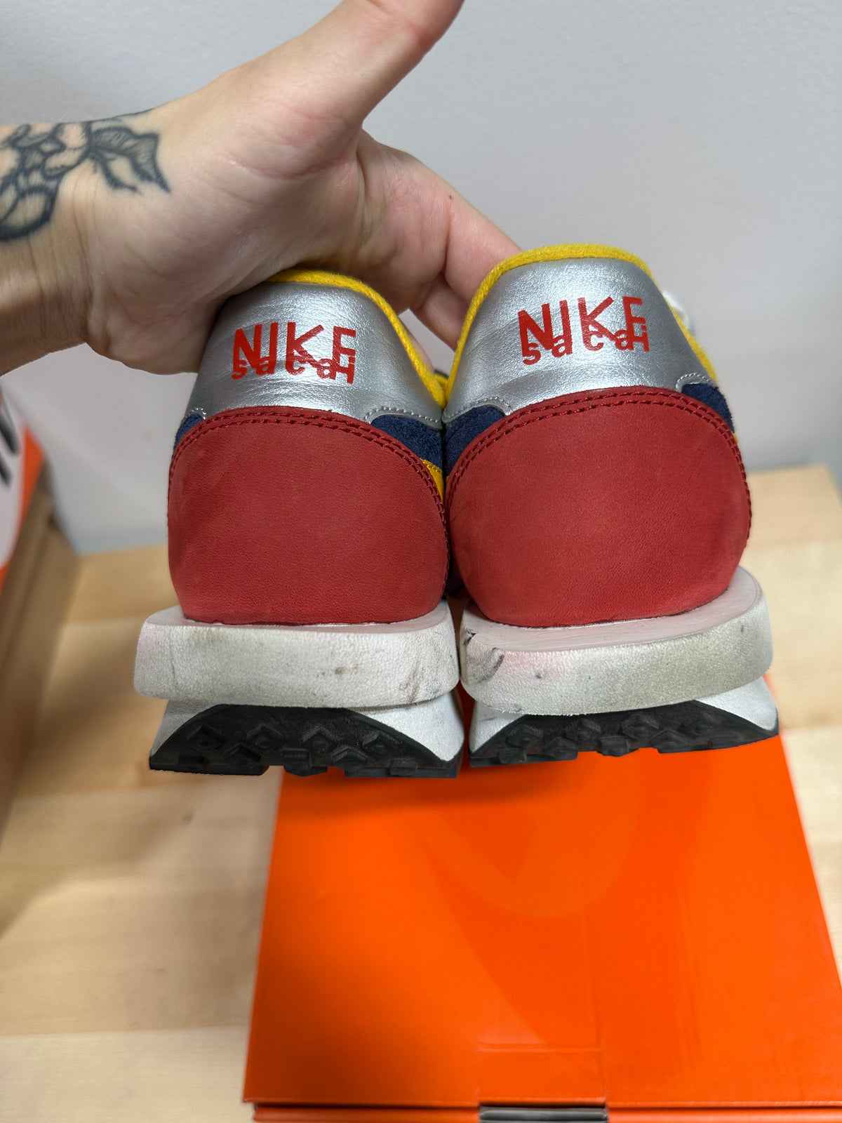Nike LDWaffle x Sacai "Varsity Blue Del Sol" - Men's 12 / Women's 13.5 - BV0073-400 (With Box)