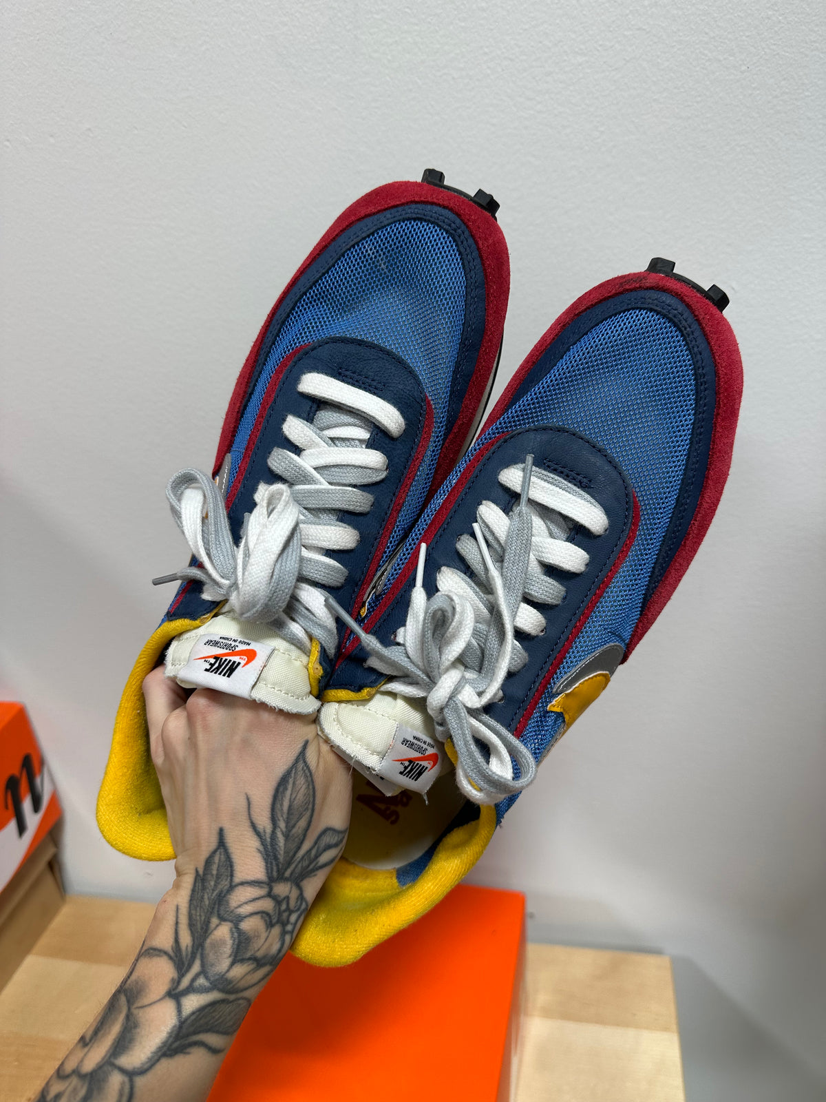 Nike LDWaffle x Sacai "Varsity Blue Del Sol" - Men's 12 / Women's 13.5 - BV0073-400 (With Box)
