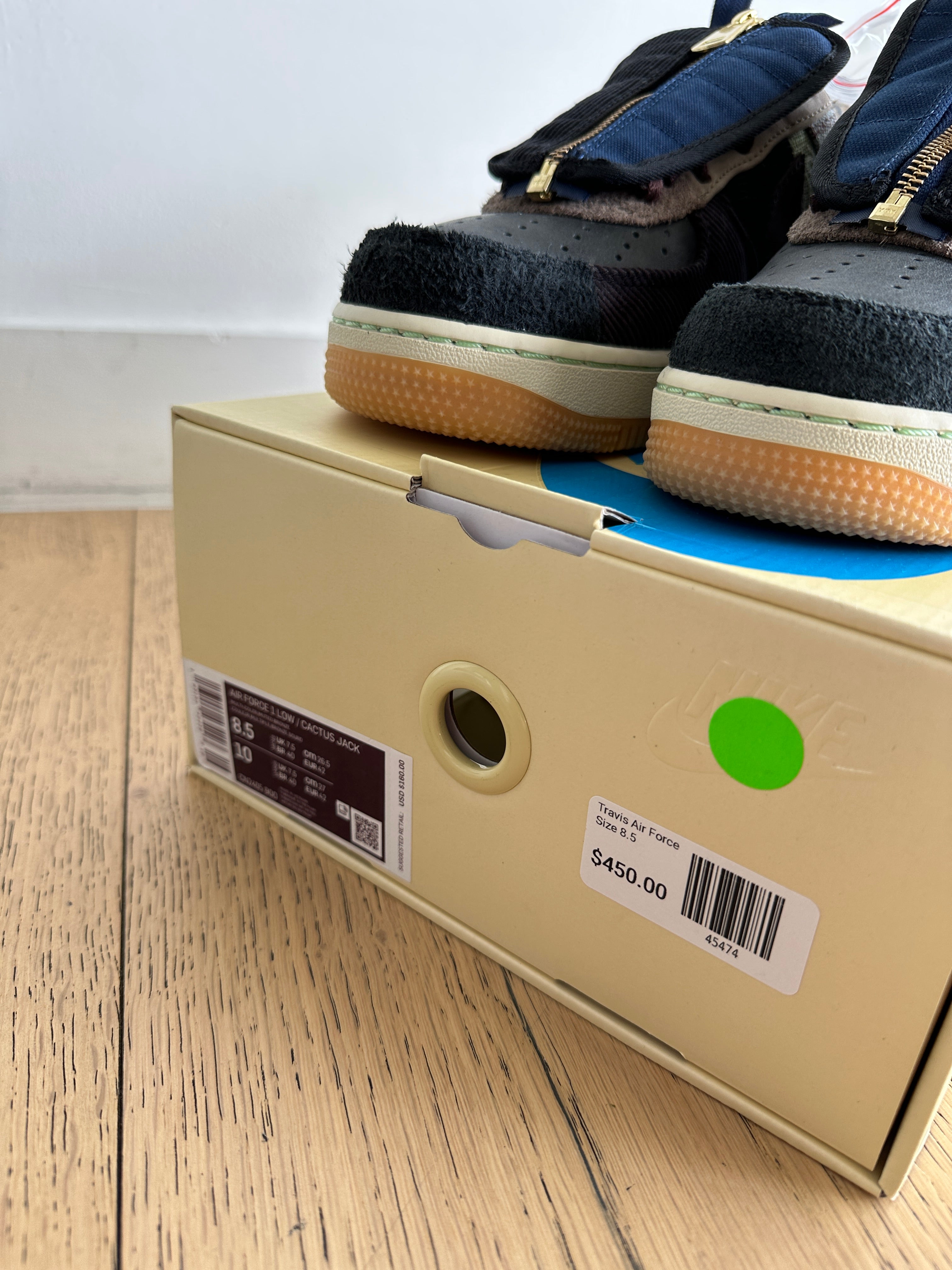 Nike Air Force 1 Low Travis Scott Cactus Jack sz 8.5