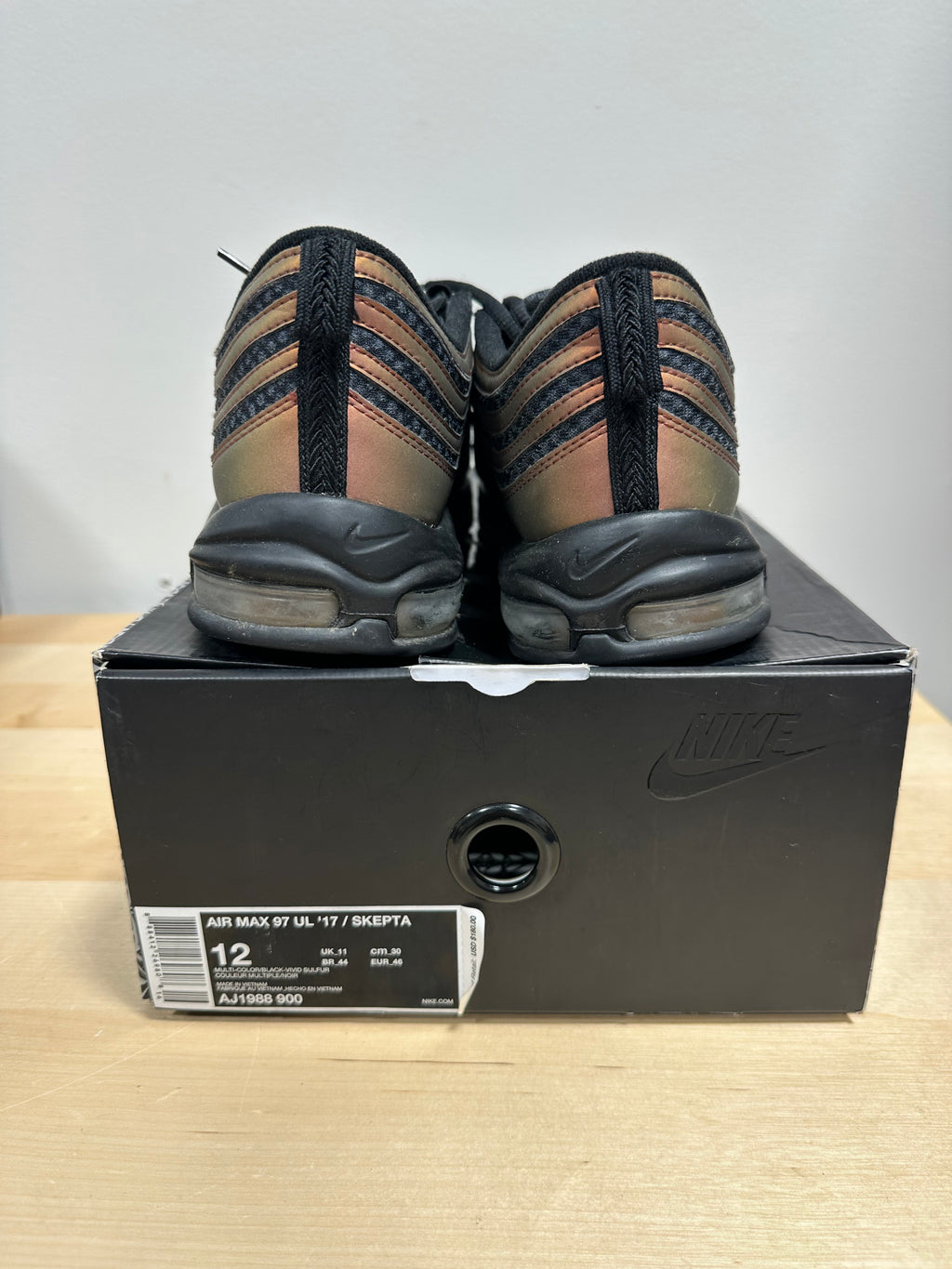 2017 Nike Air Max 97 Ultra '17 x Skepta SkAir - Rose Gold/Sulfur - Men's 12 (With OG Box)