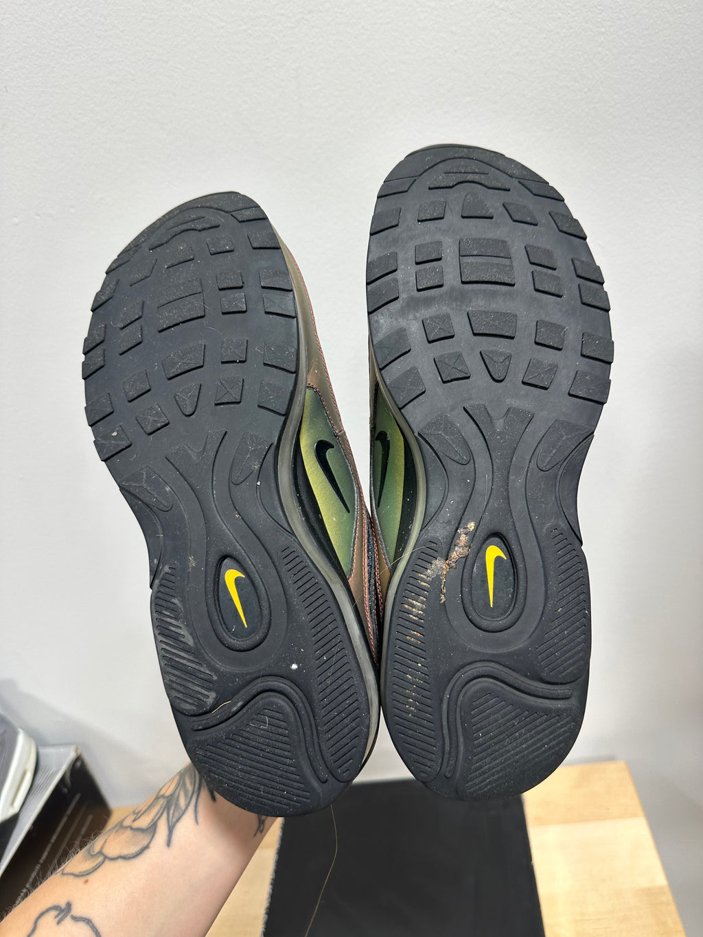 2017 Nike Air Max 97 Ultra '17 x Skepta SkAir - Rose Gold/Sulfur - Men's 12 (With OG Box)