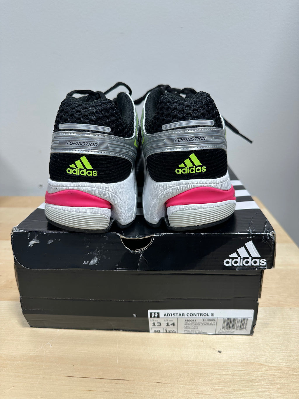 adidas Adistar Control 5 "Lucid Pink Silver Metallic" - Men's 13 / Women's 14 - JS0041 (With Box)