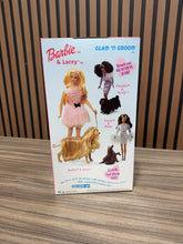 Load image into Gallery viewer, 1999 Barbie and Lacey Glam 'N Groom Doll and Dog Set Mattel #27271
