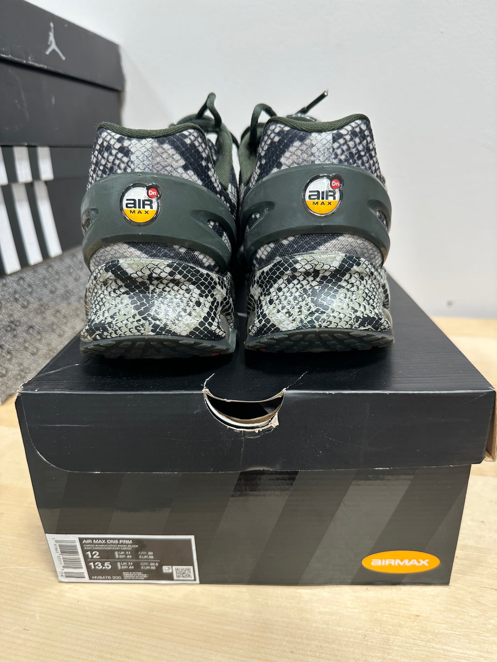 Nike Air Max Dn PRM "Snakeskin" Medium Olive - Men's 12 / Women's 13.5 - HV8476-300 (With Box)