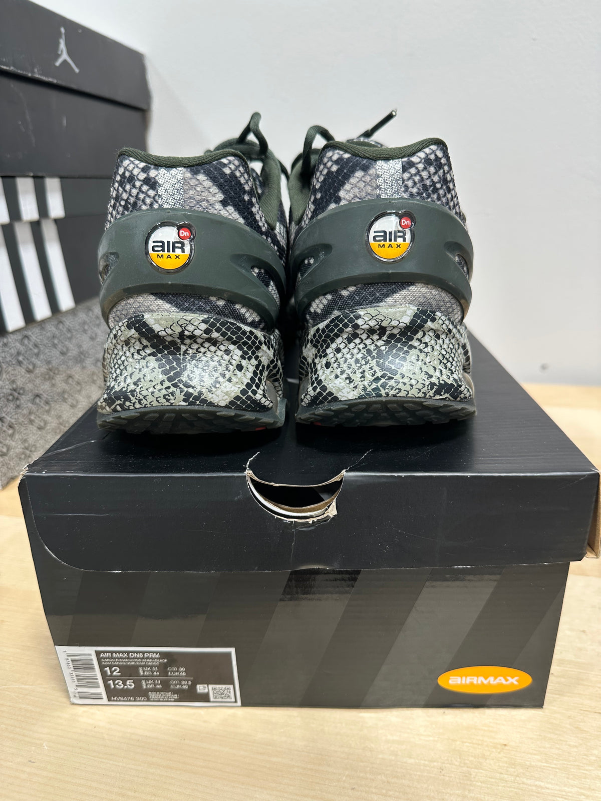 Nike Air Max Dn PRM "Snakeskin" Medium Olive - Men's 12 / Women's 13.5 - HV8476-300 (With Box)