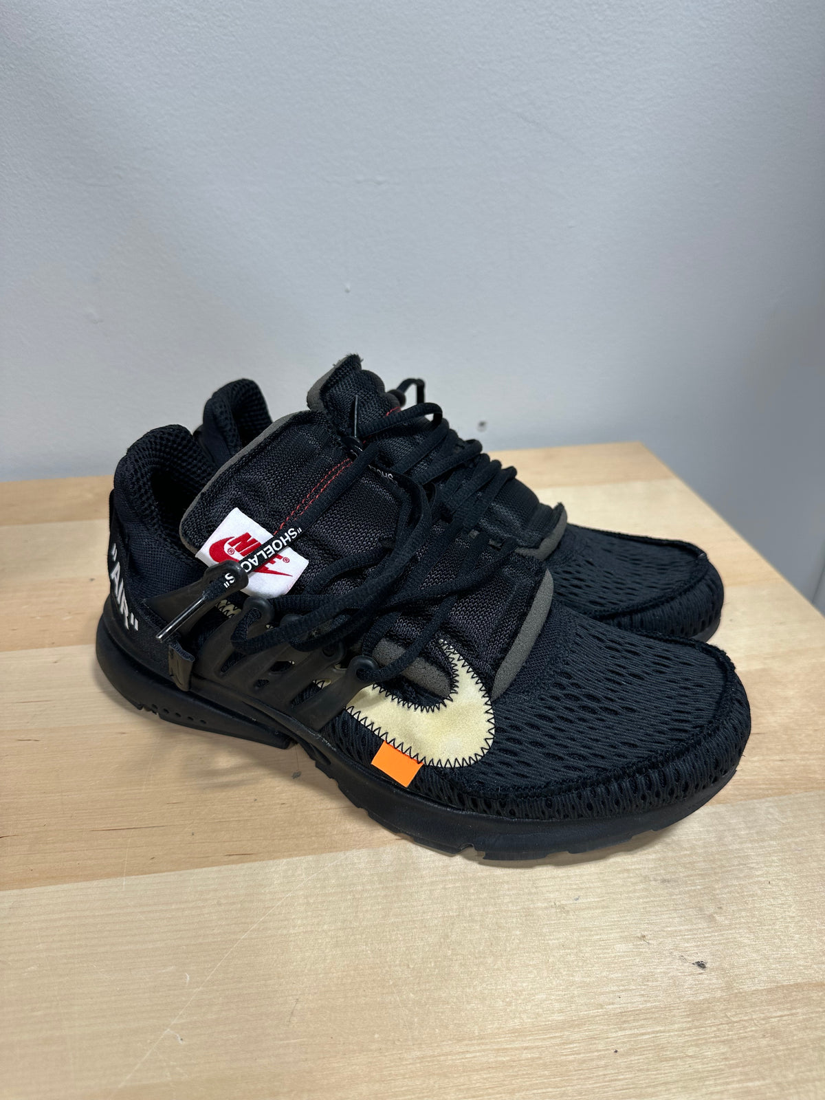 Nike Air Presto x Off-White "Black" Virgil Abloh - Men's Size 10 - AA3830-002 (Shoes Only)