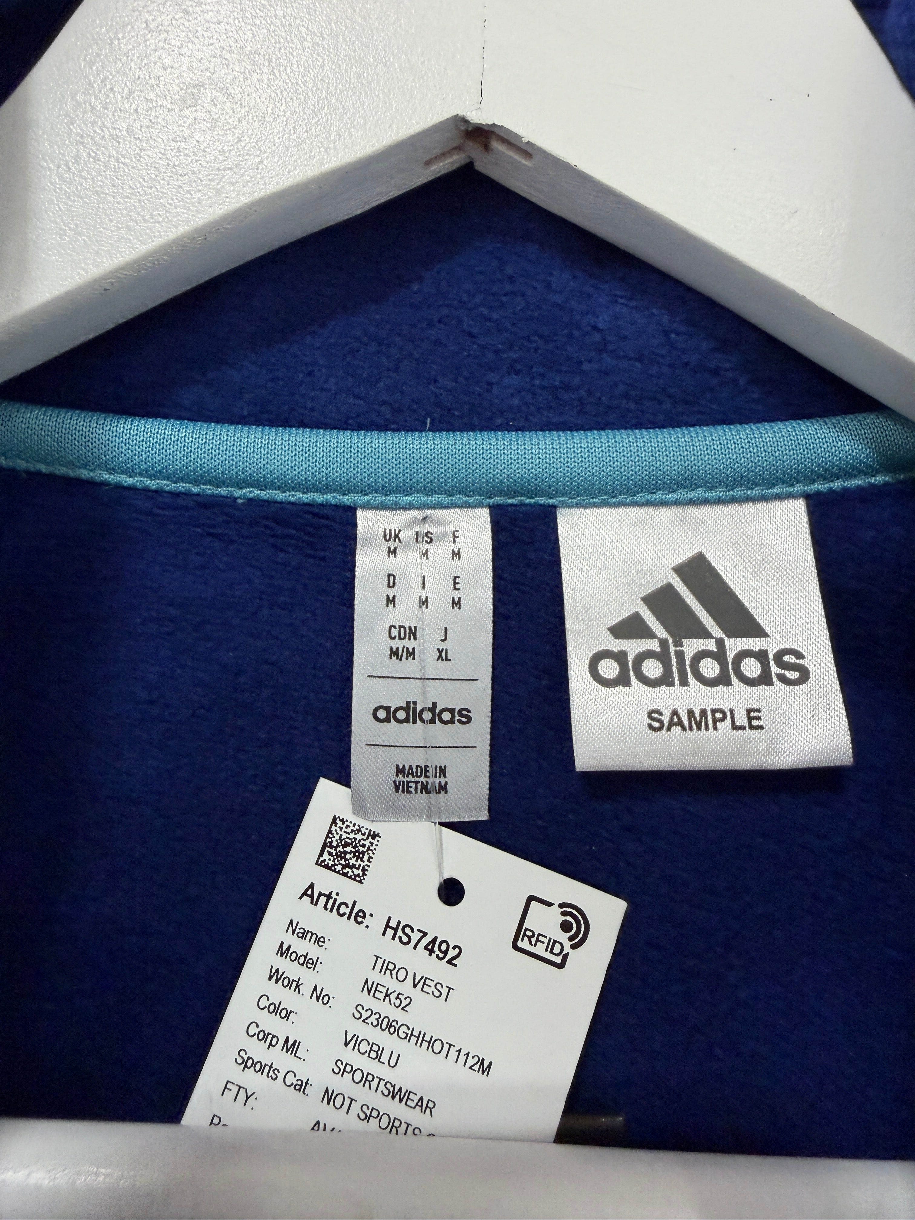 Adidas Tiro Vest Blue Mens Sz Medium
