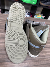 Load image into Gallery viewer, 2003 Nike Dunk High Hi Grey Dark Smoke Olive Sz 10.5/W12
