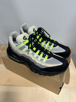 2020 Denham x Nike Air Max 95 "Volt" Suede Denim - Men's 12 / Women's 13.5 - DD9519-001 (With Box)
