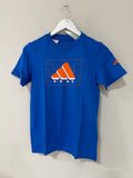 Adidas Graphic Tee Youth Size Medium Blue/Orange