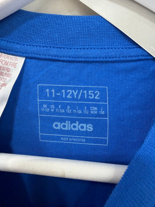 Adidas Graphic Tee Youth Size Medium Blue/Orange