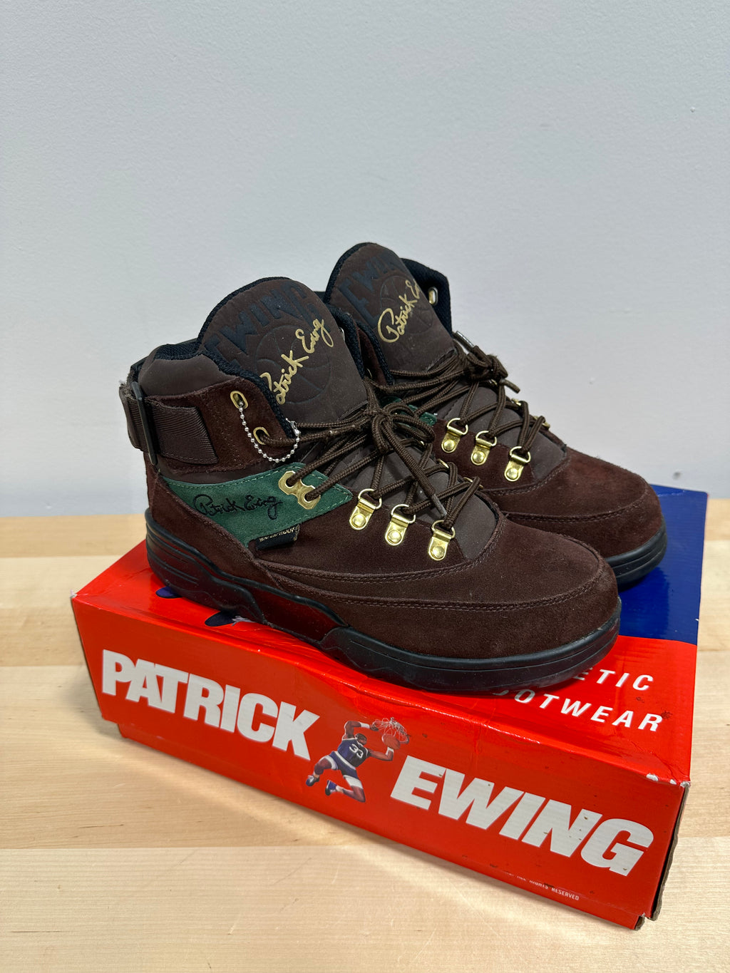 2015 Ewing Athletics 33 Hi Winter "Beef & Broccoli" Suede Boot - Men's Size 9.5 (With OG Box)