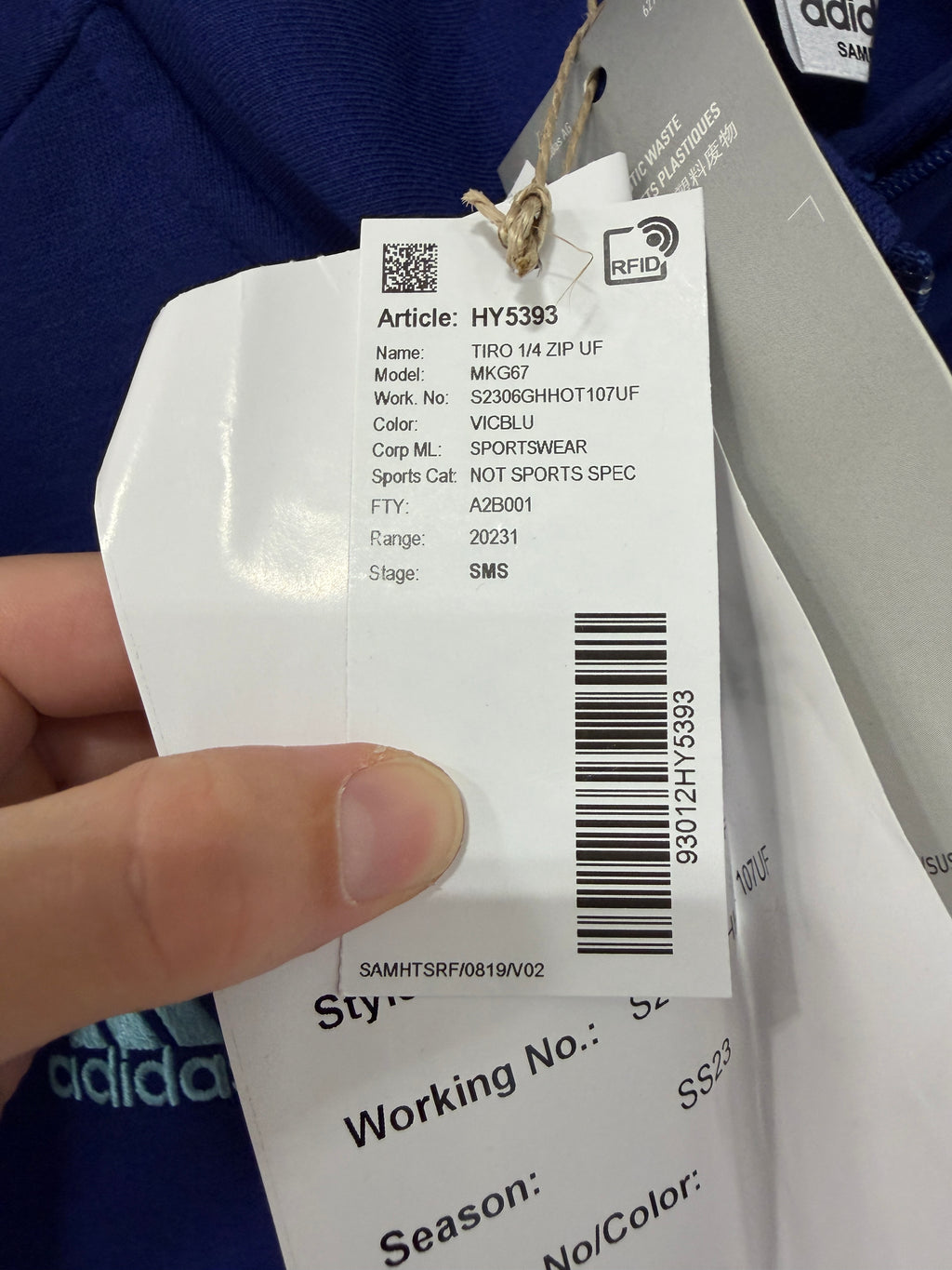 Adidas Tiro Quarter-Zip Top