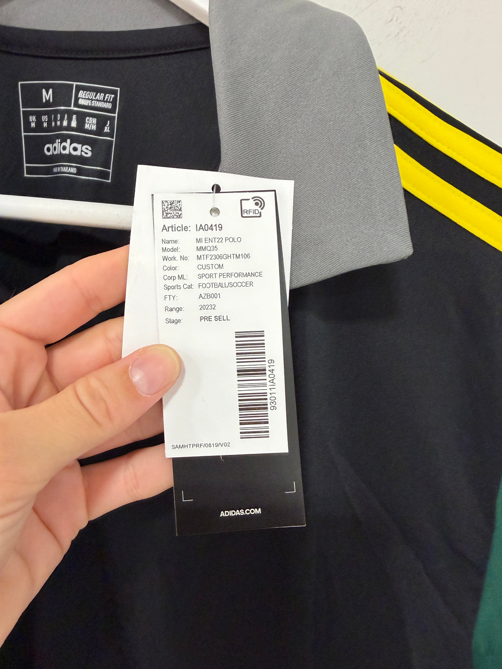 Adidas Entrada 22 Polo Mens Sz Medium