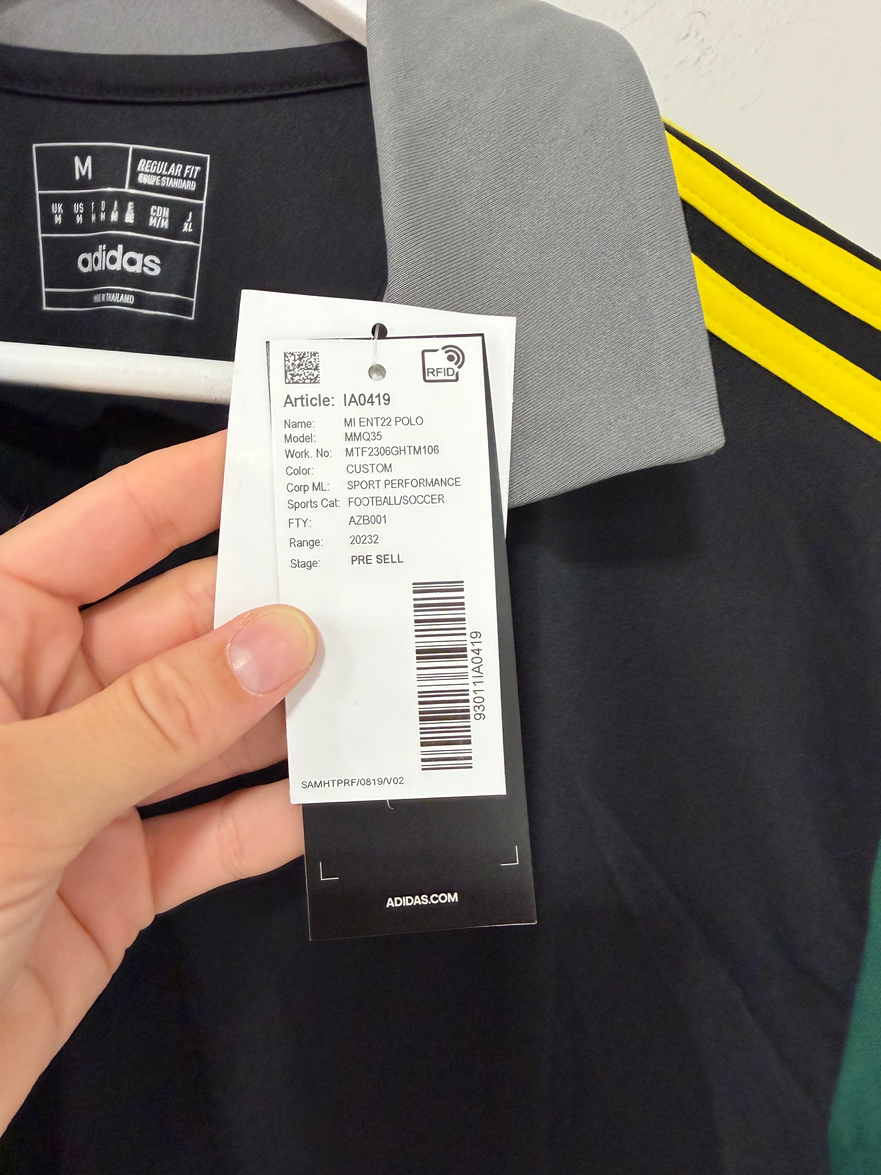 Adidas Entrada 22 Polo Mens Sz Medium