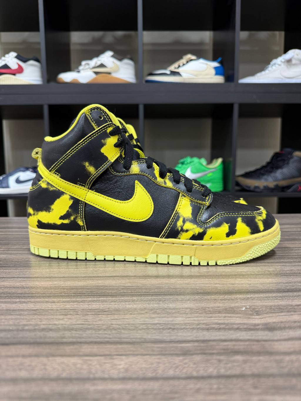 Nike Dunk High 85 Yellow Acid Wash Sz 10.5 NO BOX