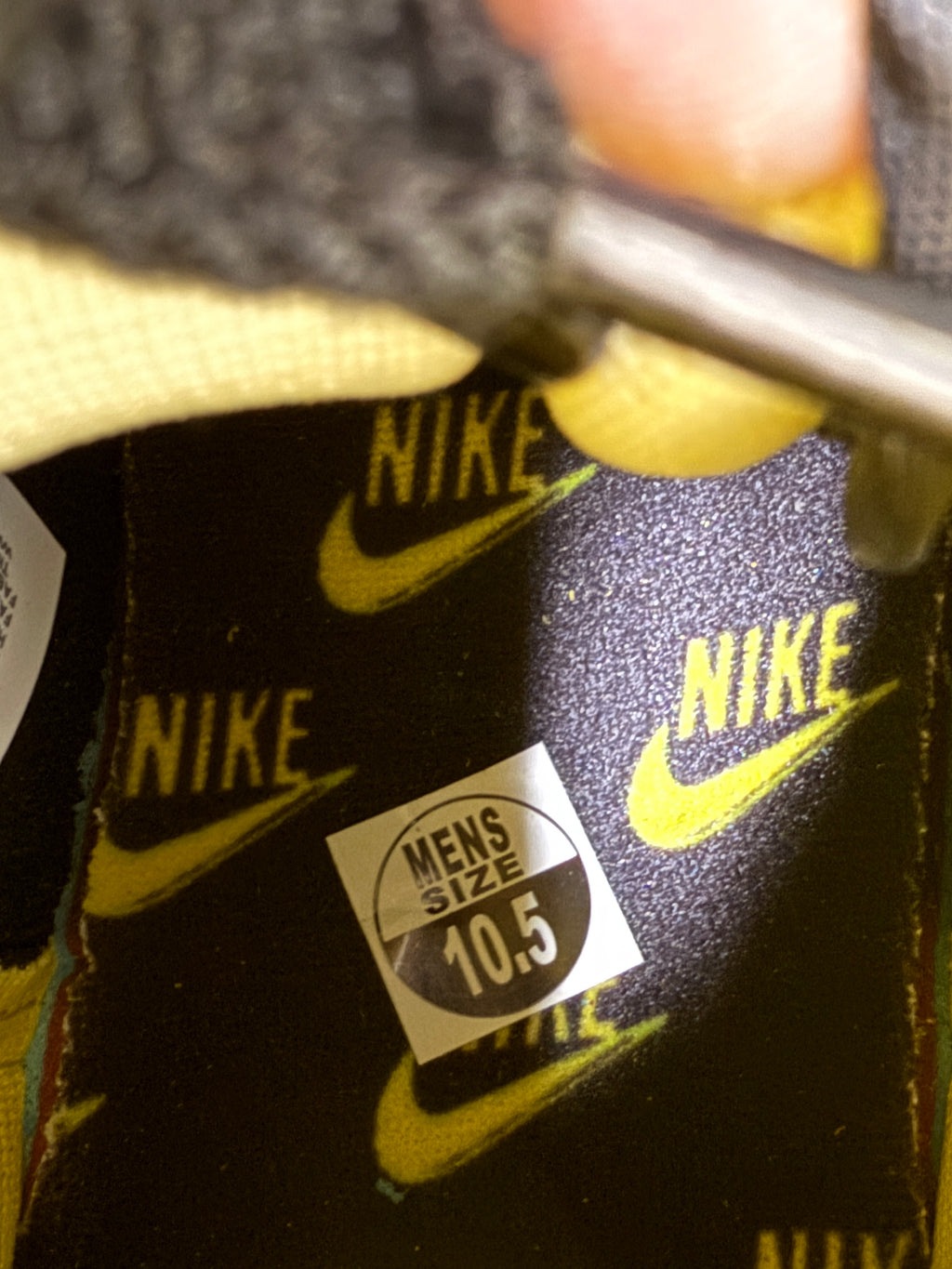 Nike Dunk High 85 Yellow Acid Wash Sz 10.5 NO BOX