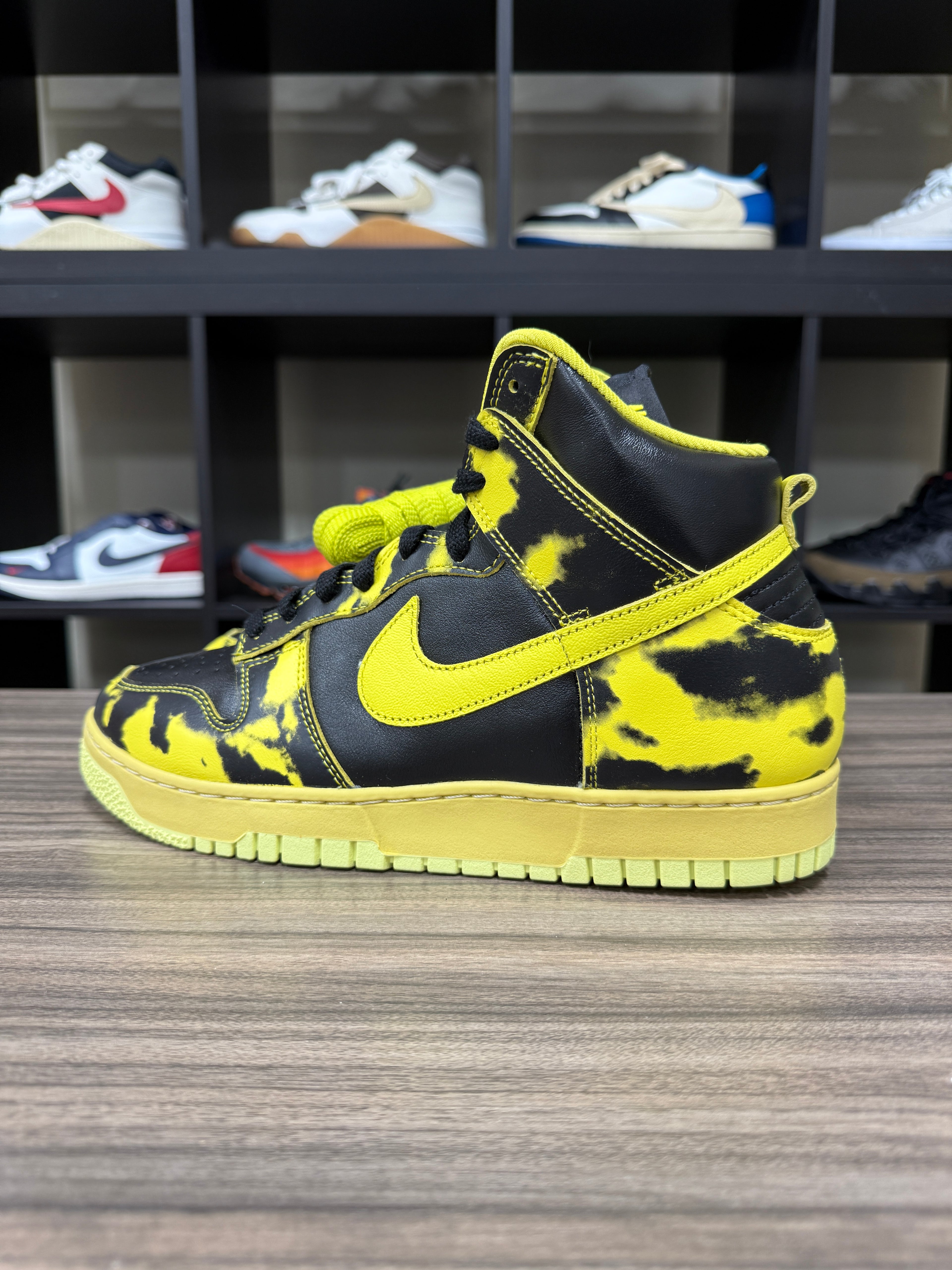 Nike Dunk High 85 Yellow Acid Wash Sz 10.5 NO BOX