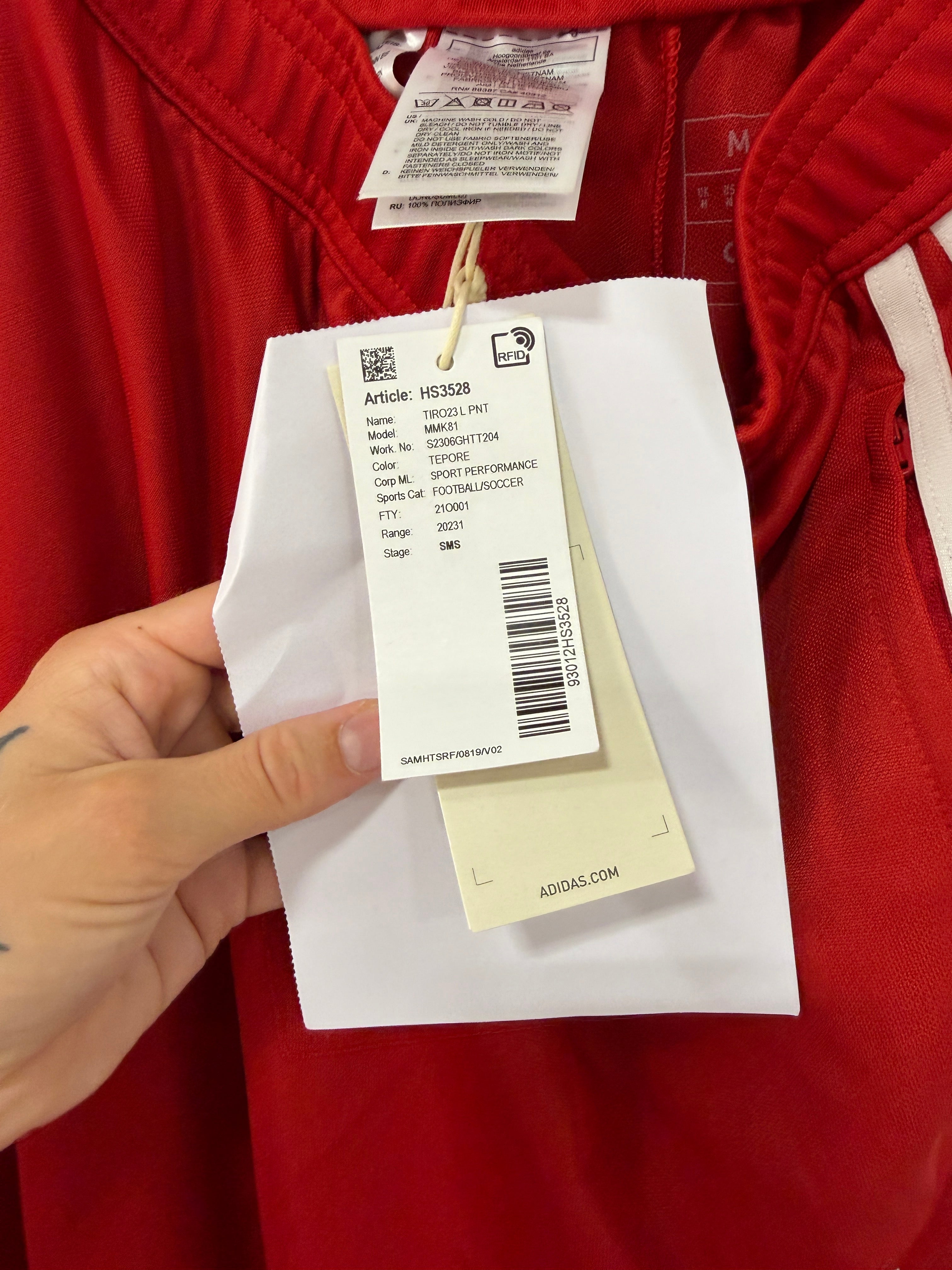 Adidas Tiro 23 Sweatpant Mens Sz Medium Red