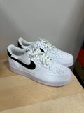 Nike Air Force 1 '07 Low White Black Tumbled Leather - Men's Size 13 - CT2302-100 (Shoes Only)