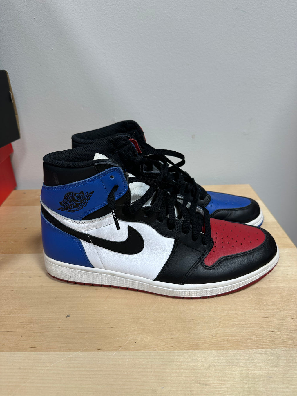 2016 Air Jordan 1 Retro High OG "Top 3" Mismatched - Men's Size 10.5 - 555088-026 (Shoes Only)