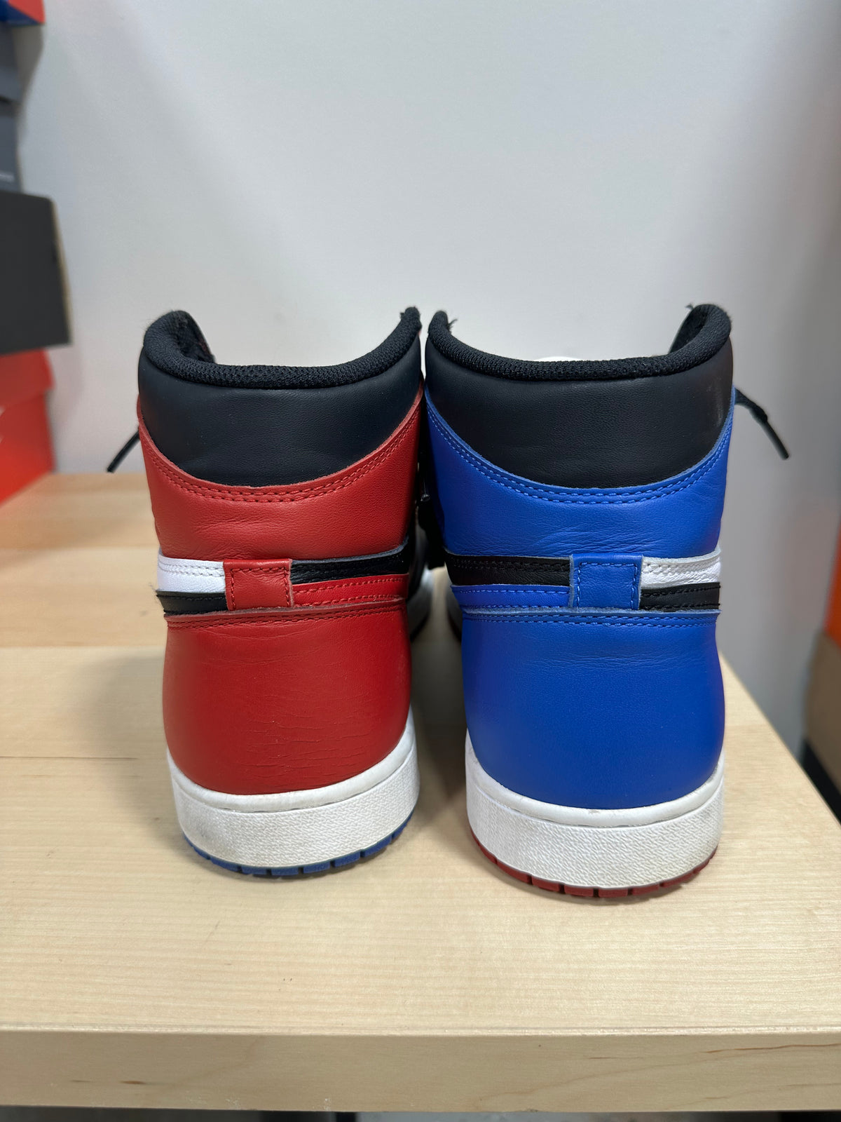2016 Air Jordan 1 Retro High OG "Top 3" Mismatched - Men's Size 10.5 - 555088-026 (Shoes Only)