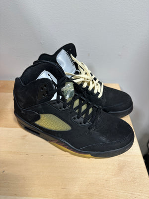 A Ma Maniére x Air Jordan 5 Retro "Dusk" Black Nubuck - Men's Size 10.5 - FD1330-001 (Shoes Only)