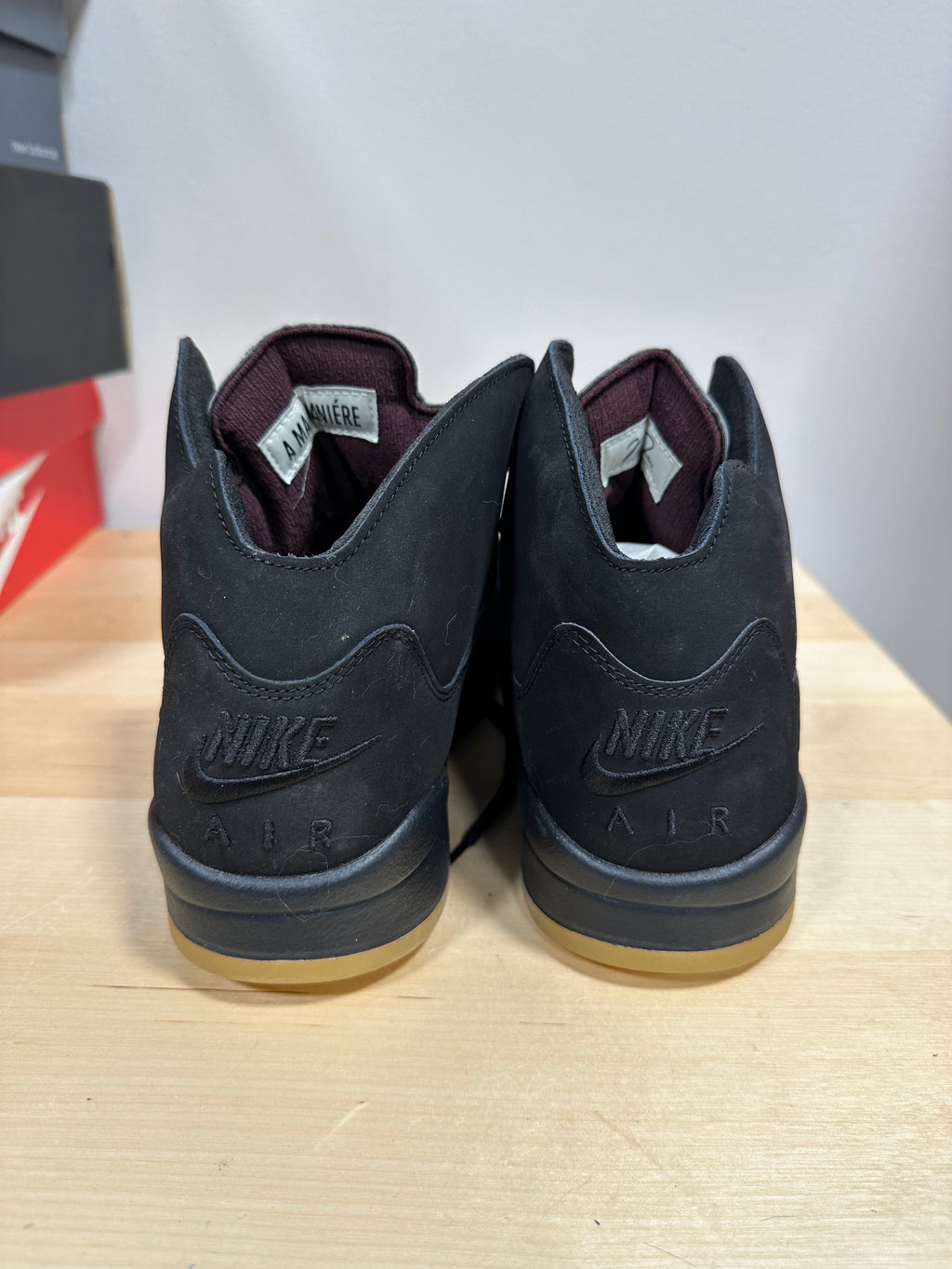 A Ma Maniére x Air Jordan 5 Retro "Dusk" Black Nubuck - Men's Size 10.5 - FD1330-001 (Shoes Only)