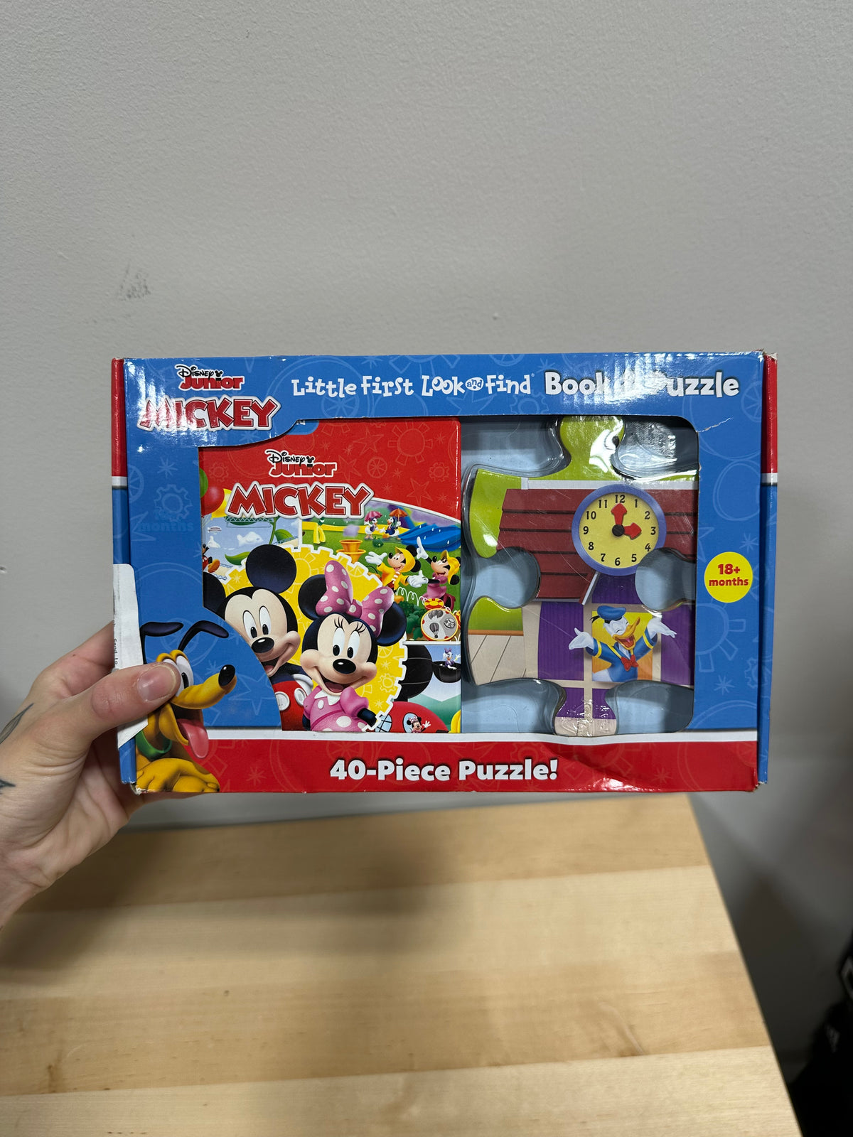 Disney Junior Mickey Mouse Clubhouse: Little First Look & Find Book and 40-Piece Puzzle Set