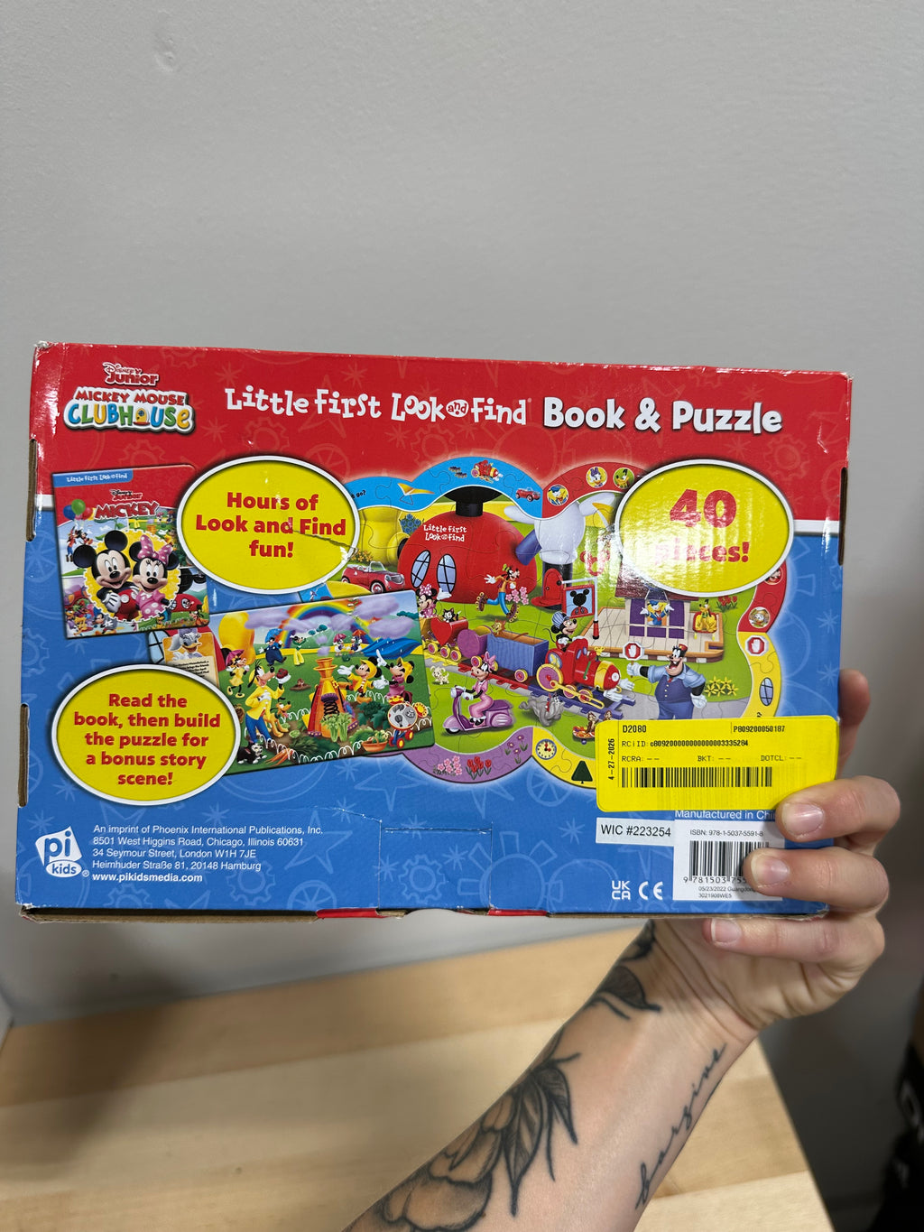 Disney Junior Mickey Mouse Clubhouse: Little First Look & Find Book and 40-Piece Puzzle Set