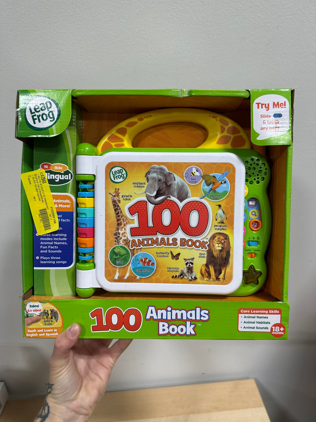 Brand New LeapFrog 100 Animals Book – Interactive Bilingual Toddler Learning Toy