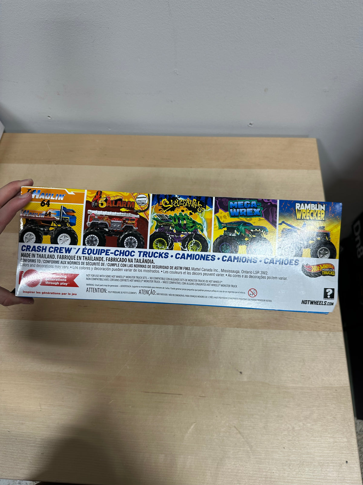 New Hot Wheels Monster Trucks Crash Crew 5-Pack (1:64 Scale Die-Cast Set)