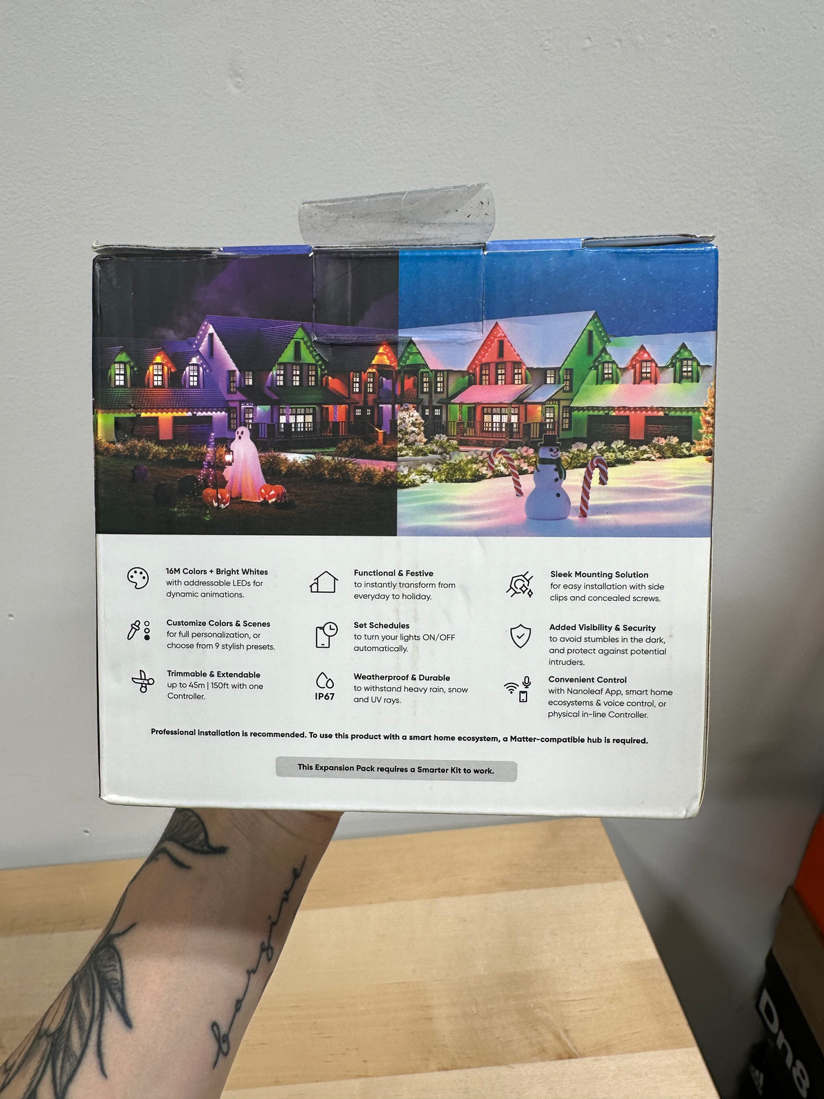 Nanoleaf Smart Matter Multicolor Permanent Outdoor Lights Expansion Pack (16.6 ft / 5m)