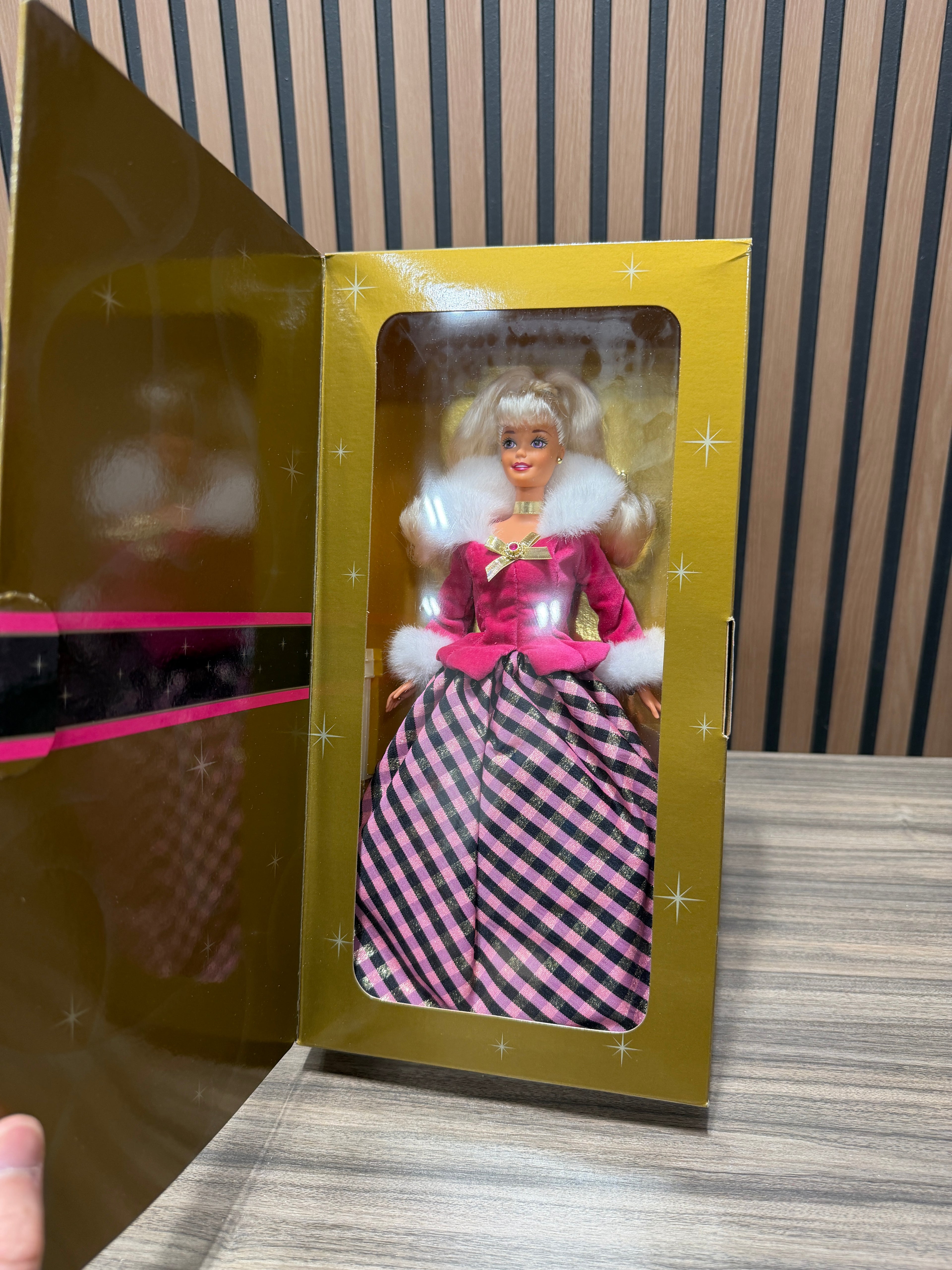 1996 Winter Rhapsody Barbie Doll African American Avon Special Edition Mattel