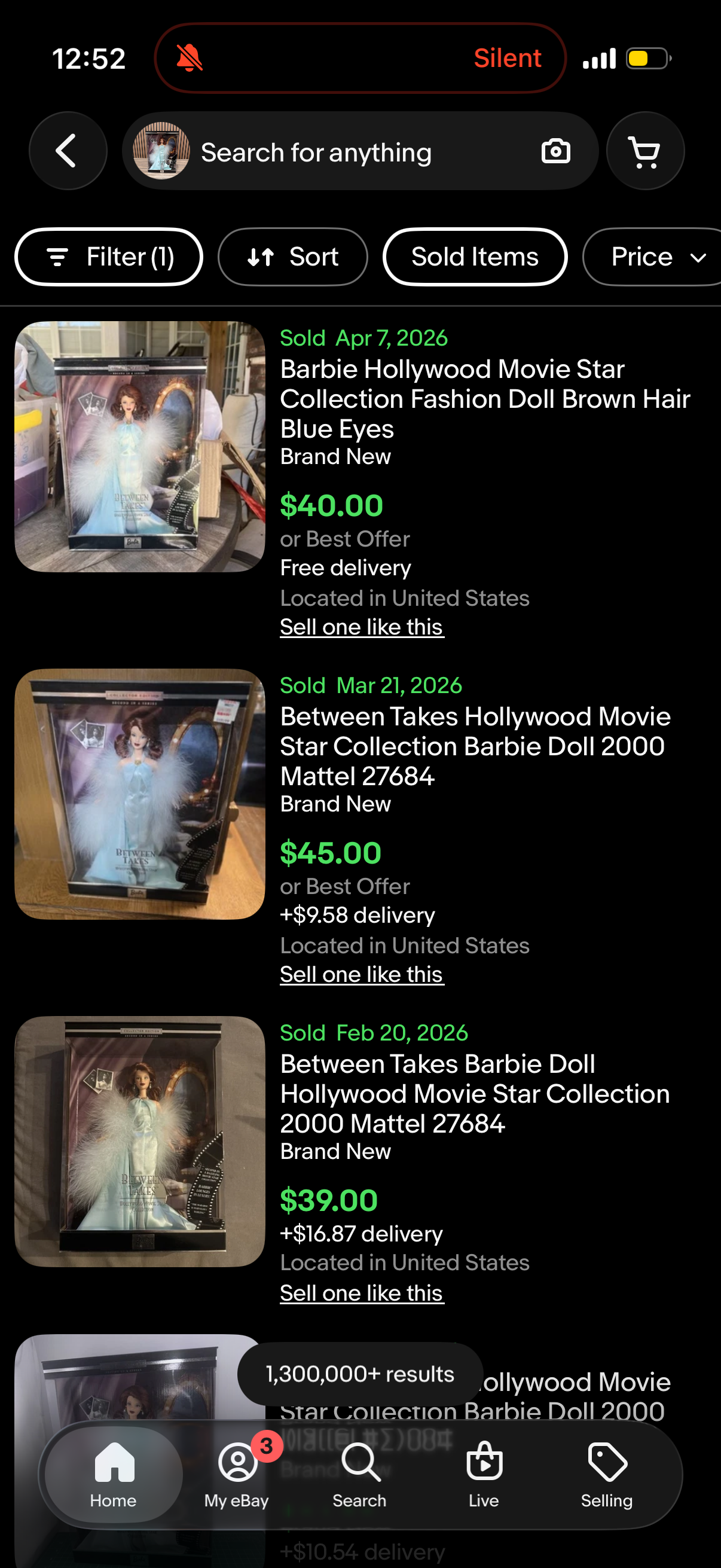 #1988 Mattel Hollywood Movie Star Collection Between Takes Barbie
