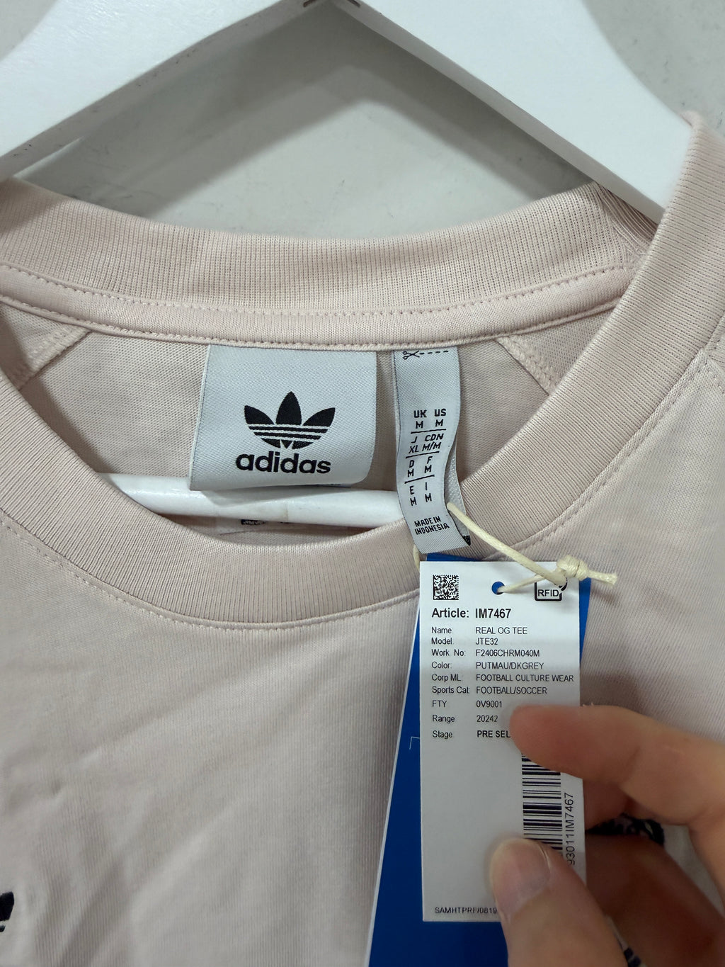 Adidas Real Madrid Originals Trefoil T-Shirt – Putty Maude