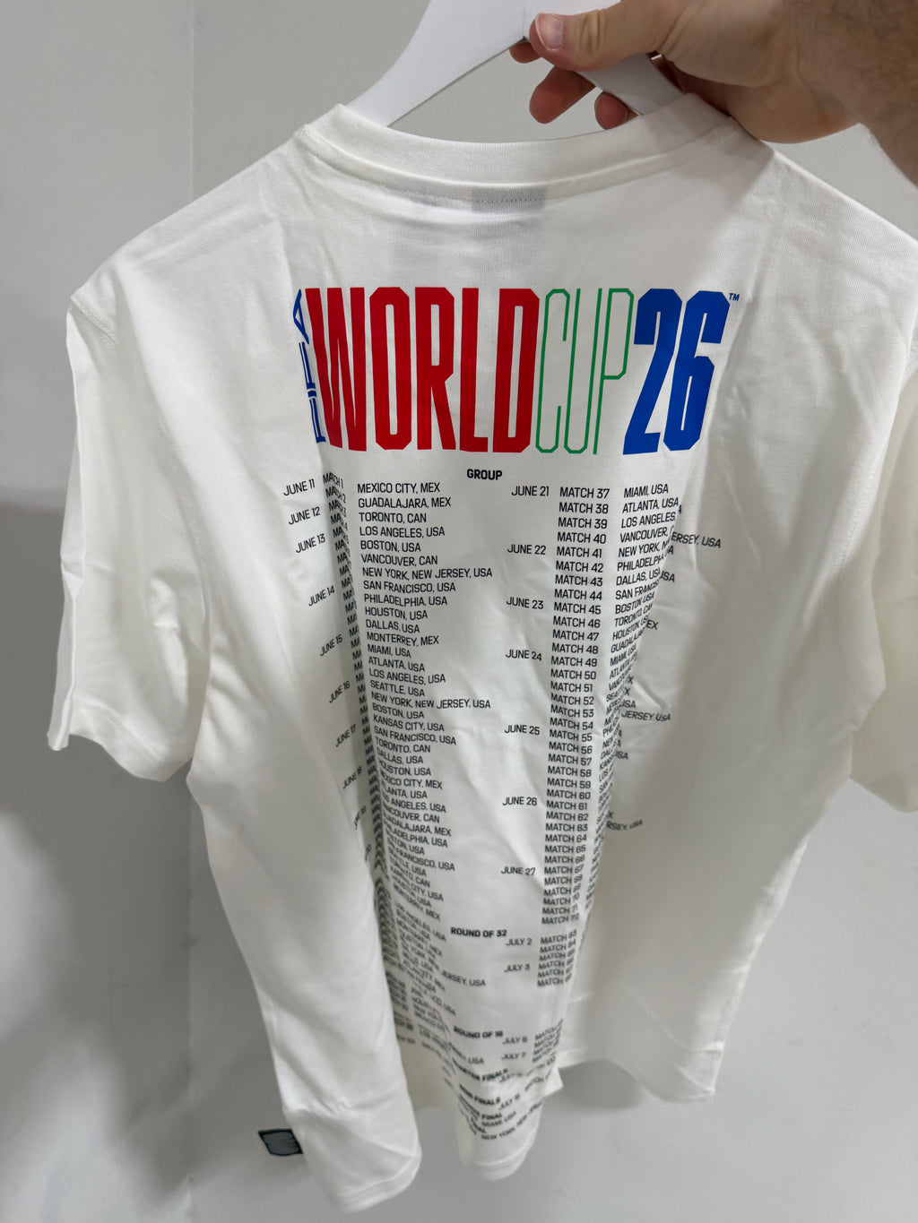 Adidas World Cup Tee White Mens Sz MEdium