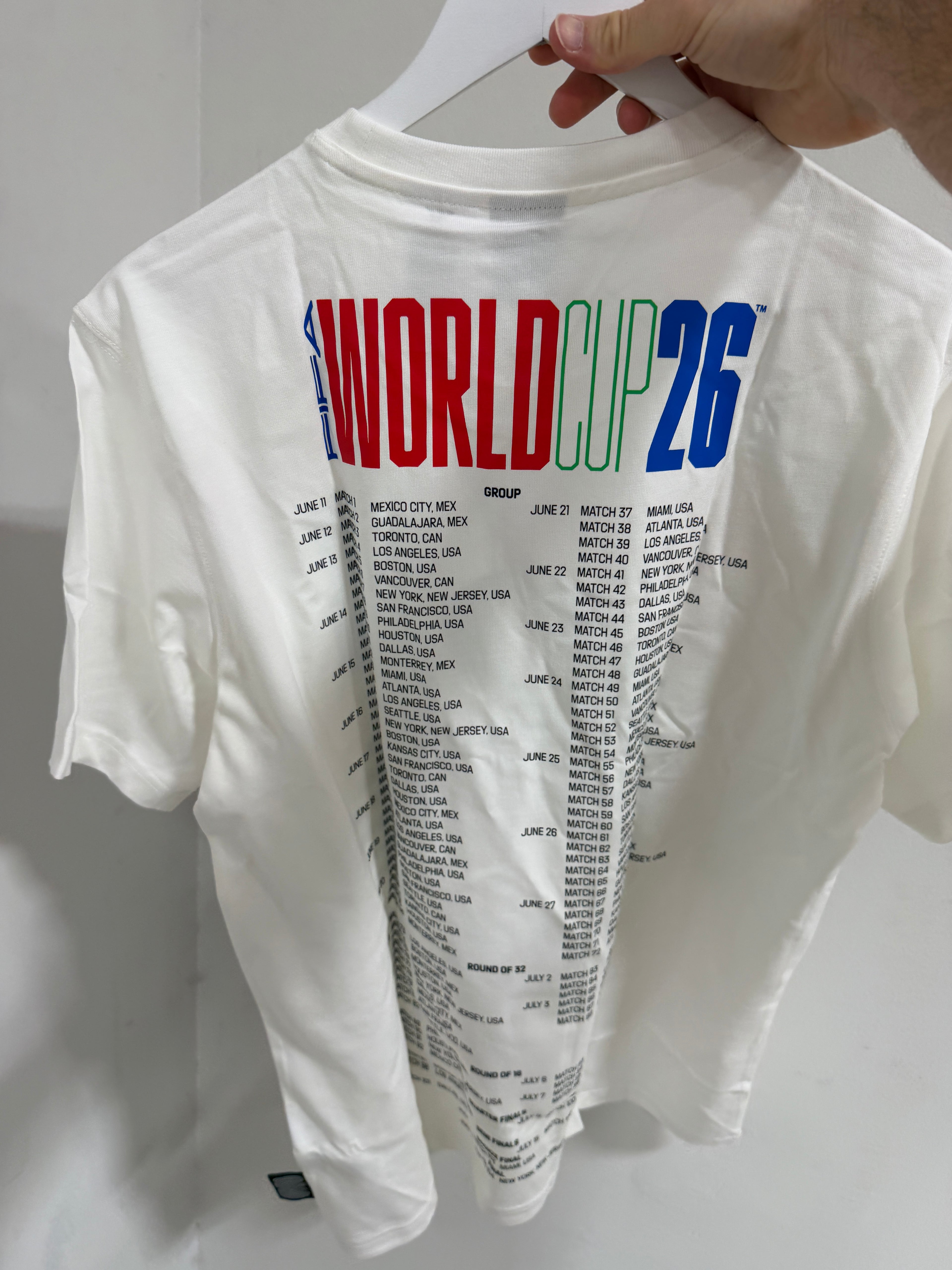 Adidas World Cup Tee White Mens Sz MEdium