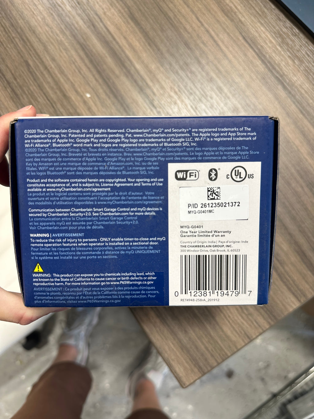 Chamberlain myQ Smart Garage Control – Wireless Wi-Fi Hub & Sensor