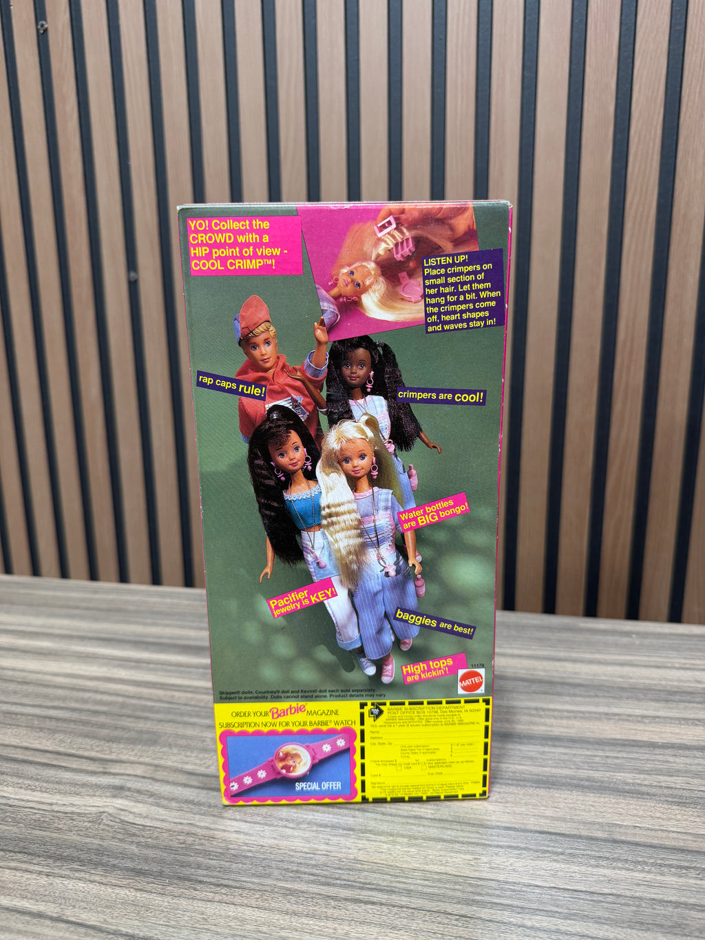 Barbie Cool Crimp Skipper Doll w Long Hair Mattel 11179