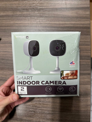 Merkury Smart Indoor Camera 2-Pack – 1080p HD Wi-Fi Home Security Cams