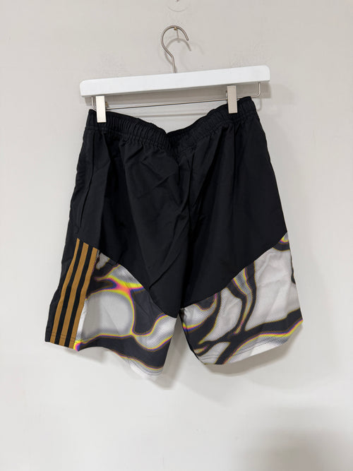 Adidas PRide Shorts Black/Gold/Multi Mens Sz Medium
