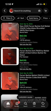 Load image into Gallery viewer, Barbie Girl Doll Ferrari Limited Edition 2001 wearing Red Gown Mattel 29608
