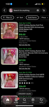 Load image into Gallery viewer, 2009 Holiday Barbie Pink Dress 50th Anniversary Model Muse
