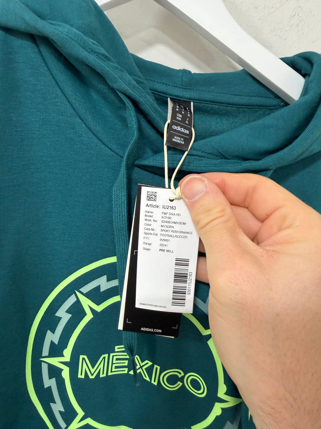 Adidas Mexico National Team DNA Hoodie Mens Medium