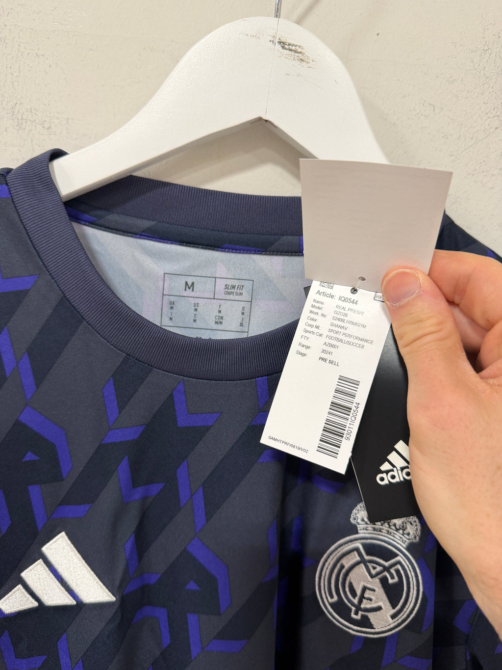 Adidas Real Madrid 2023/2024 Pre-Match Jersey Sz Mens Medium
