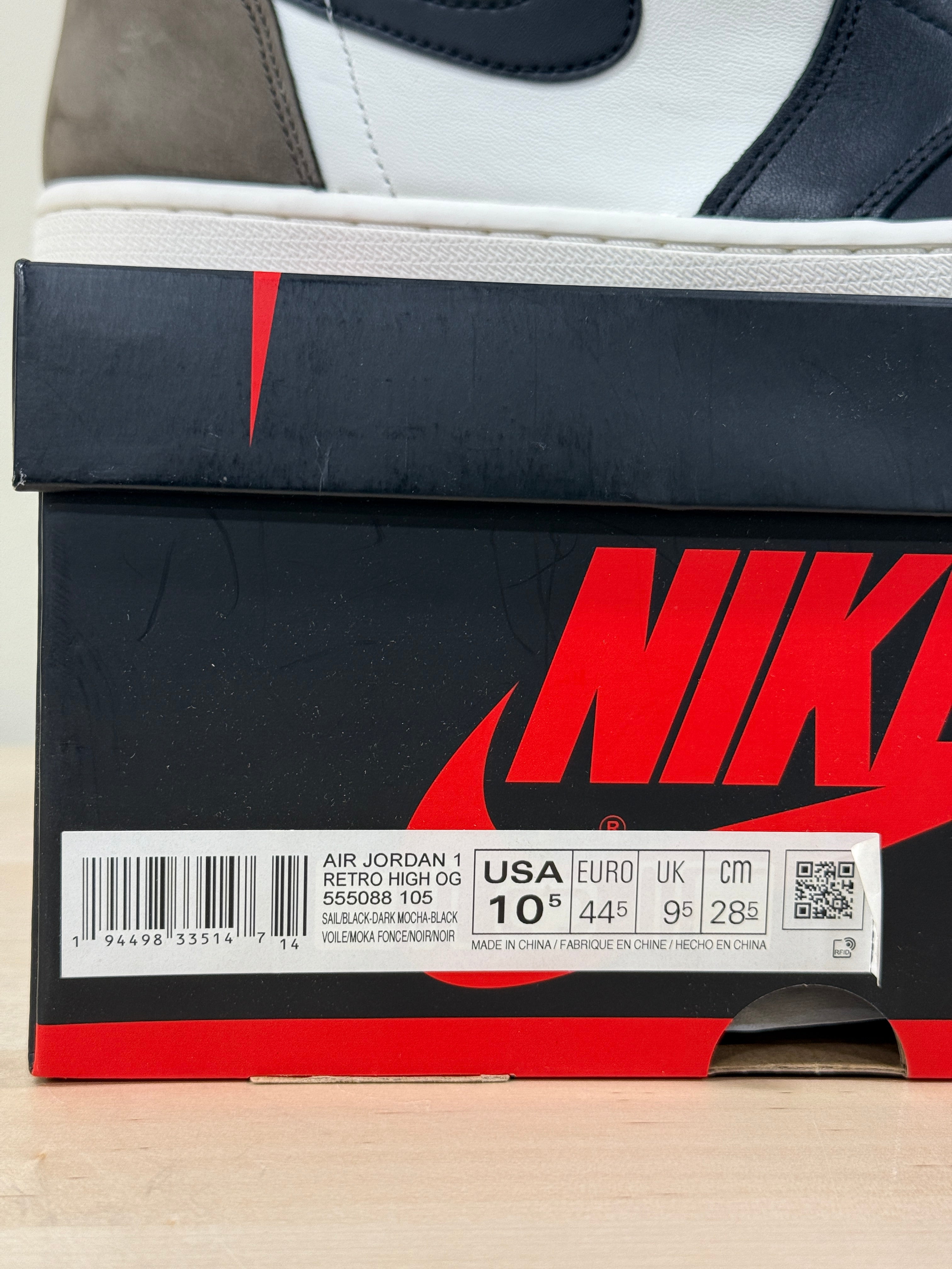 Jordan 1 High Mocha Sz 10.5
